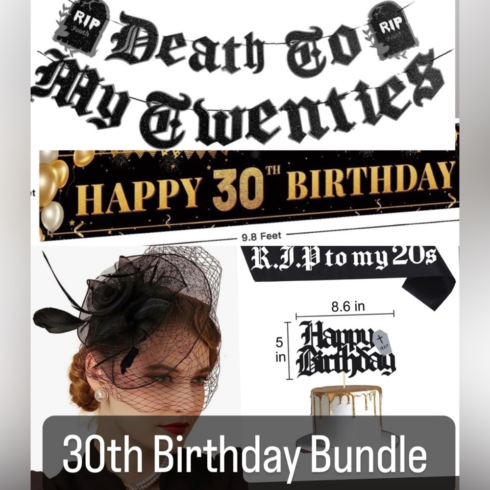 30th Bday Decor Bundle / ‘Death To My 20’